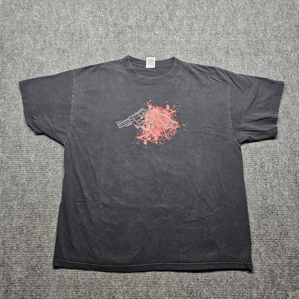 Running Scared Revolver Graphic Delta Pro Weight T-Shirt Black XL